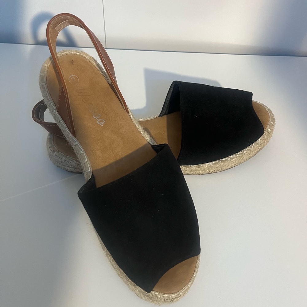 Weboo espadrille style slip ons